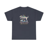 Dinosaur On Scooter Graphic Tee Shirt