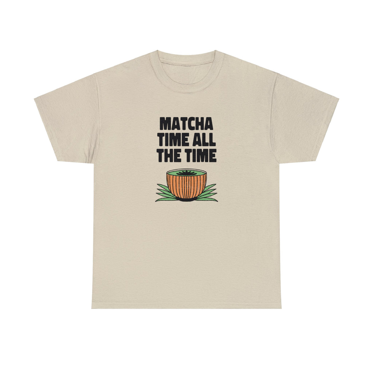 Matcha Time All The Time Graphic T Shirt