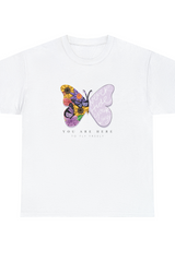 You Are Here To Fly Freely Graphic Tee Shirt