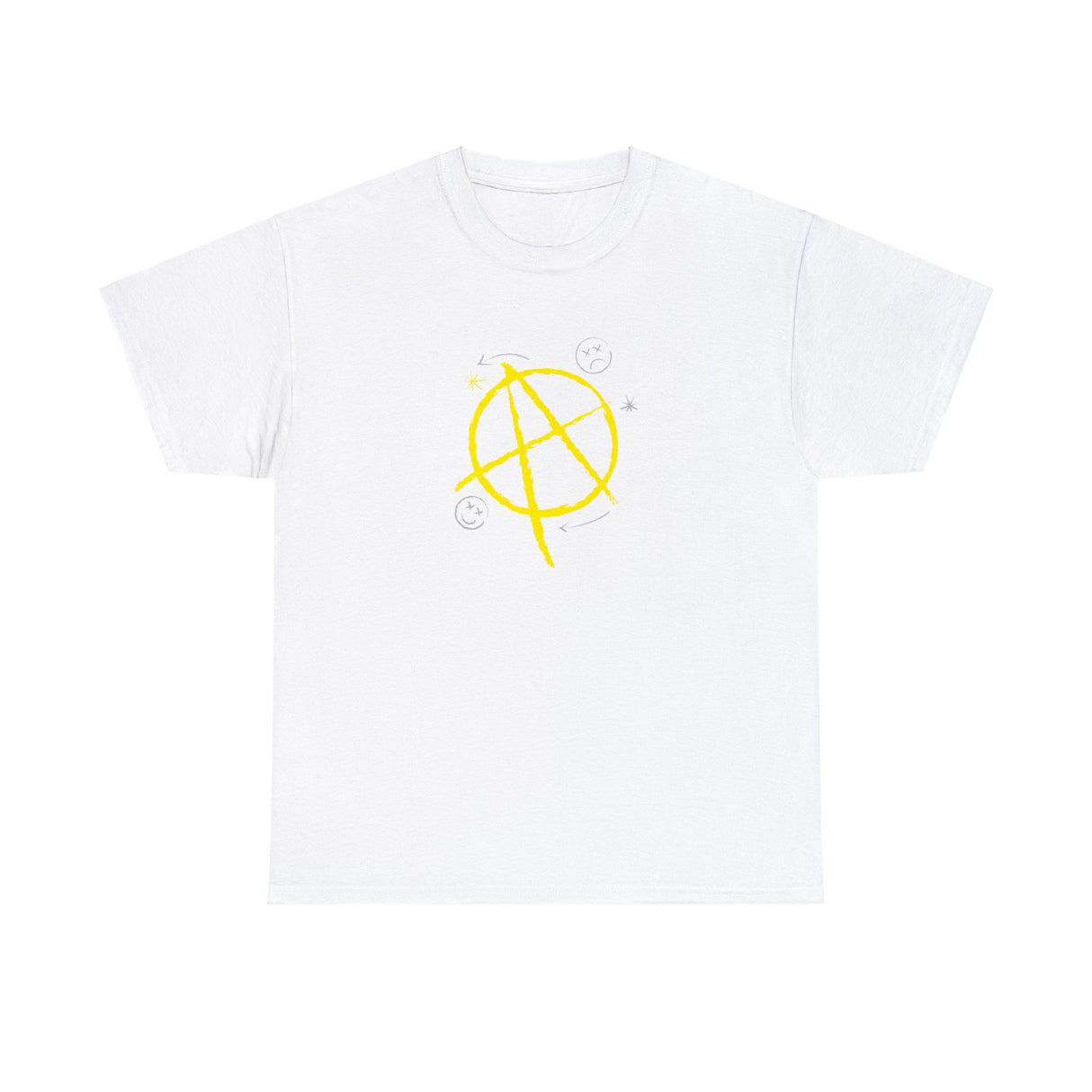 Capital A Graffiti Symbol Graphic Tee Shirt