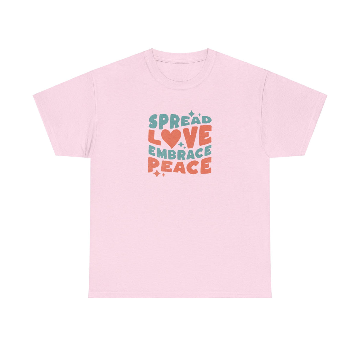 Spread Love Embrace Peace Graphic Tee Shirt