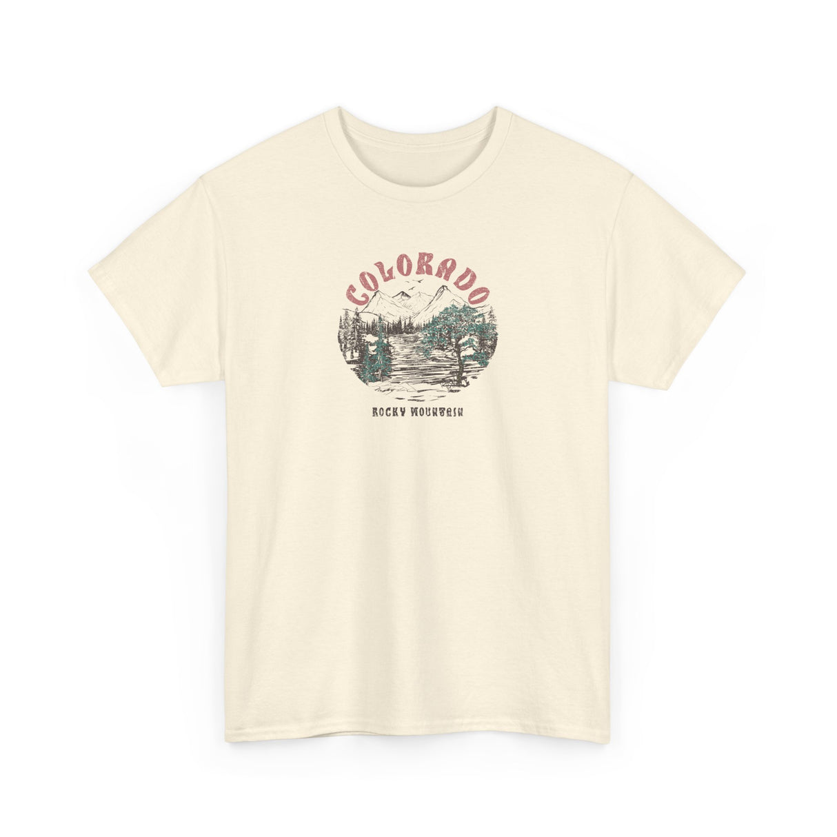 Colorado Rocky Mountain Graphic Tee Shirt