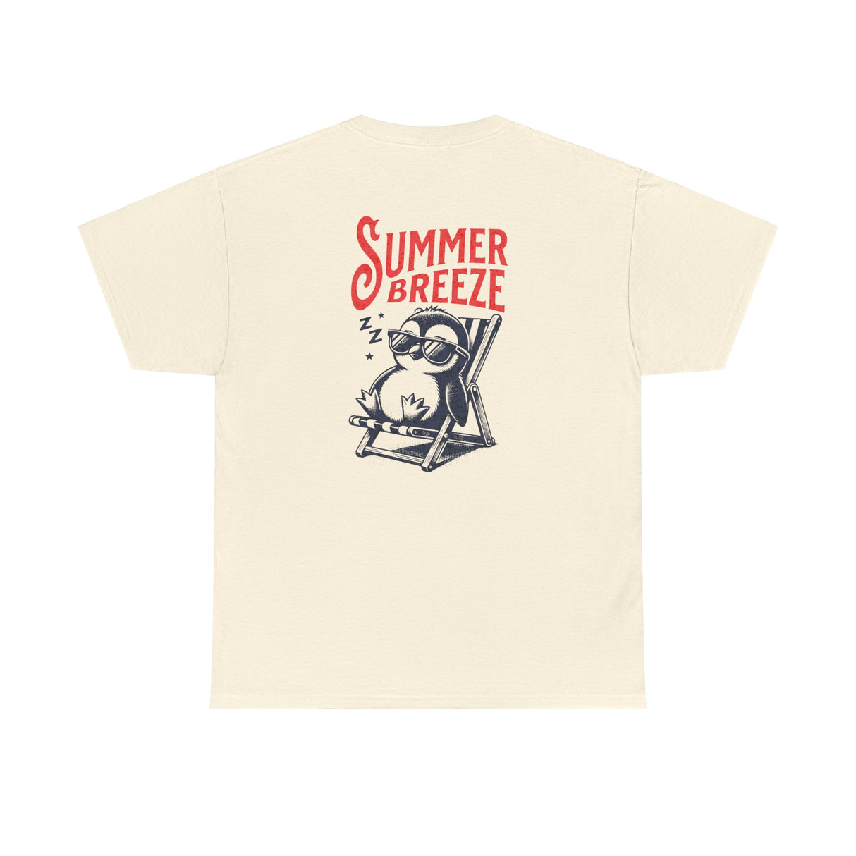 Summer Breeze Penguin Graphic Tee Shirt