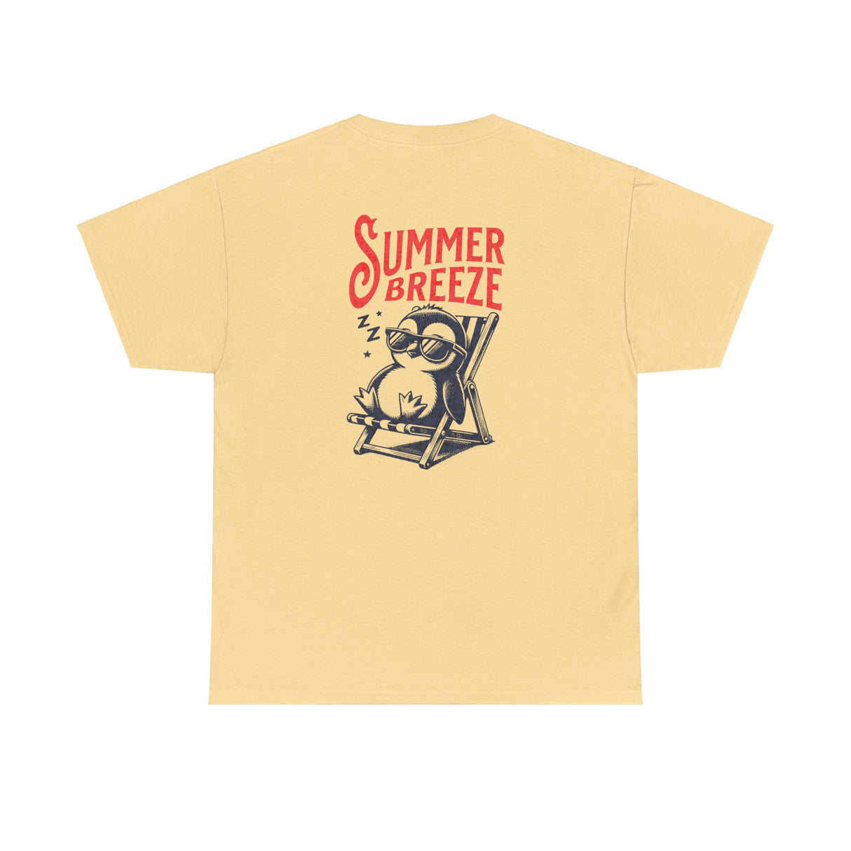 Summer Breeze Penguin Graphic Tee Shirt