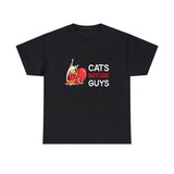 Cats Before Guys Graphic Tee Shirt