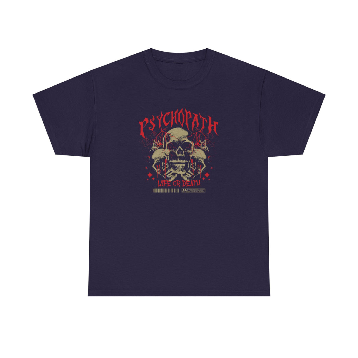 Psychopath Life Or Death Graphic Tee Shirt