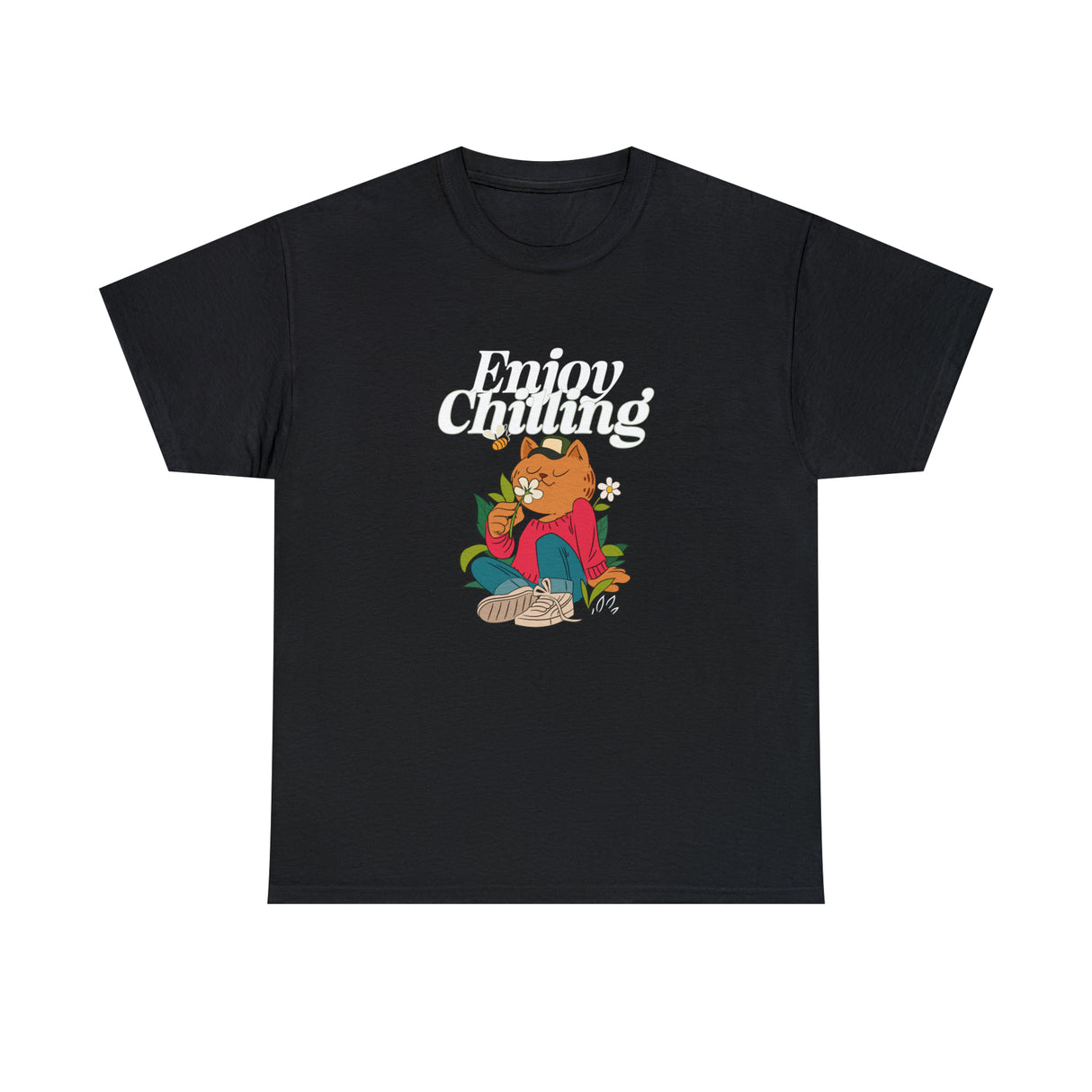 Enjoying Chilling Graphic T Shirt