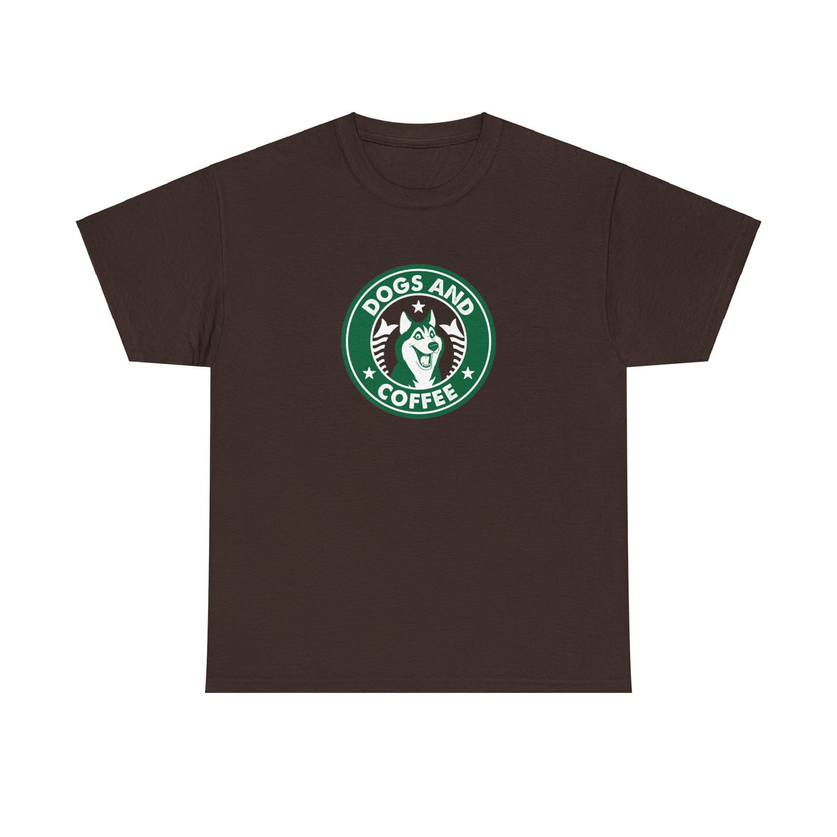 Dogs And Coffee Graphic Tee Shirt