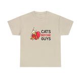 Cats Before Guys Graphic Tee Shirt