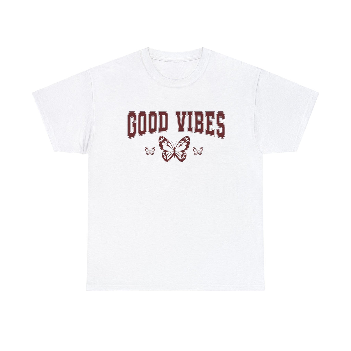 Good Vibes Butterfly Graphic T Shirt