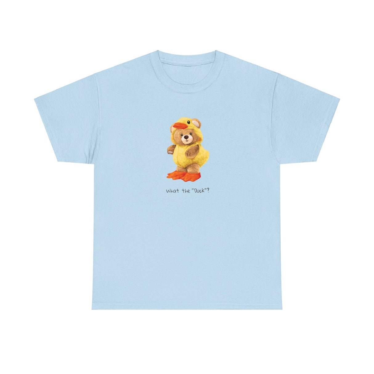 What The Duck Teddy Bear Graphic Tee Shirt