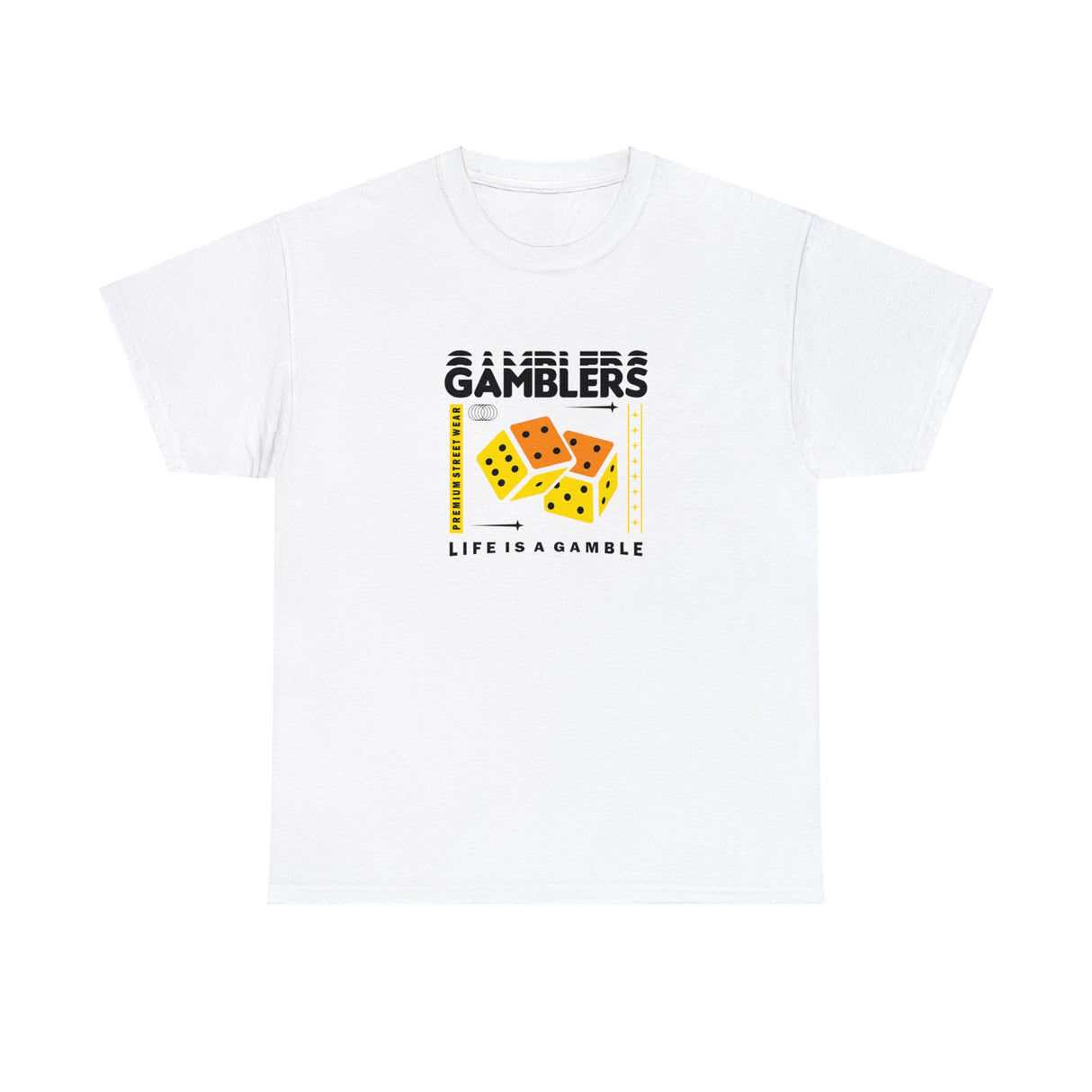 Gamblers Life Is A Gamble Graphic Tee Shirt