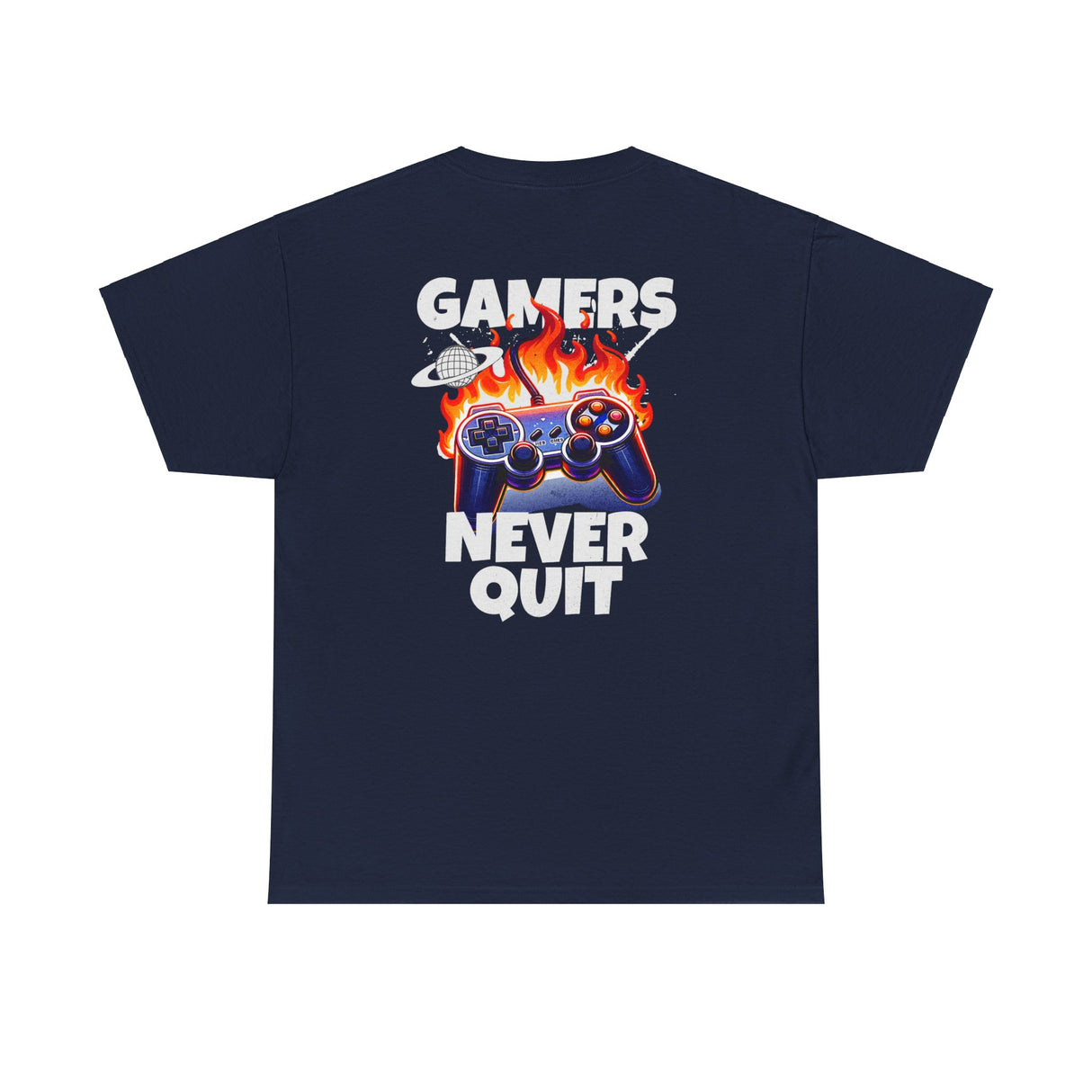 Gamers Never Quit Graphic Tee Shirt