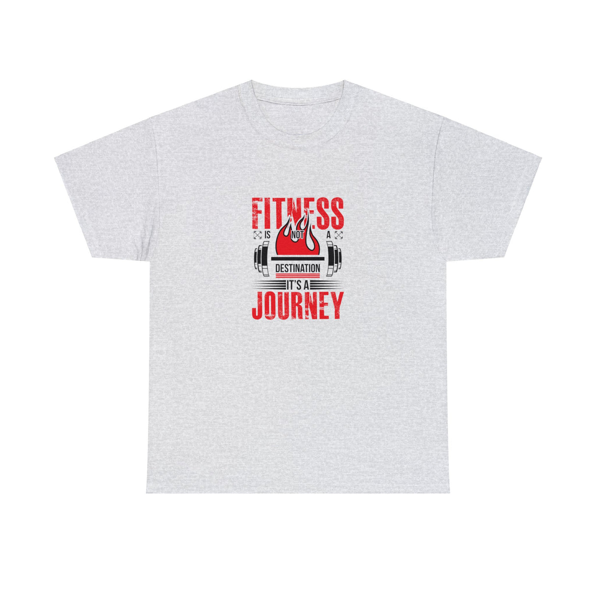 Fitness Is Not A Destination It's A Journey Graphic Tee Shirt