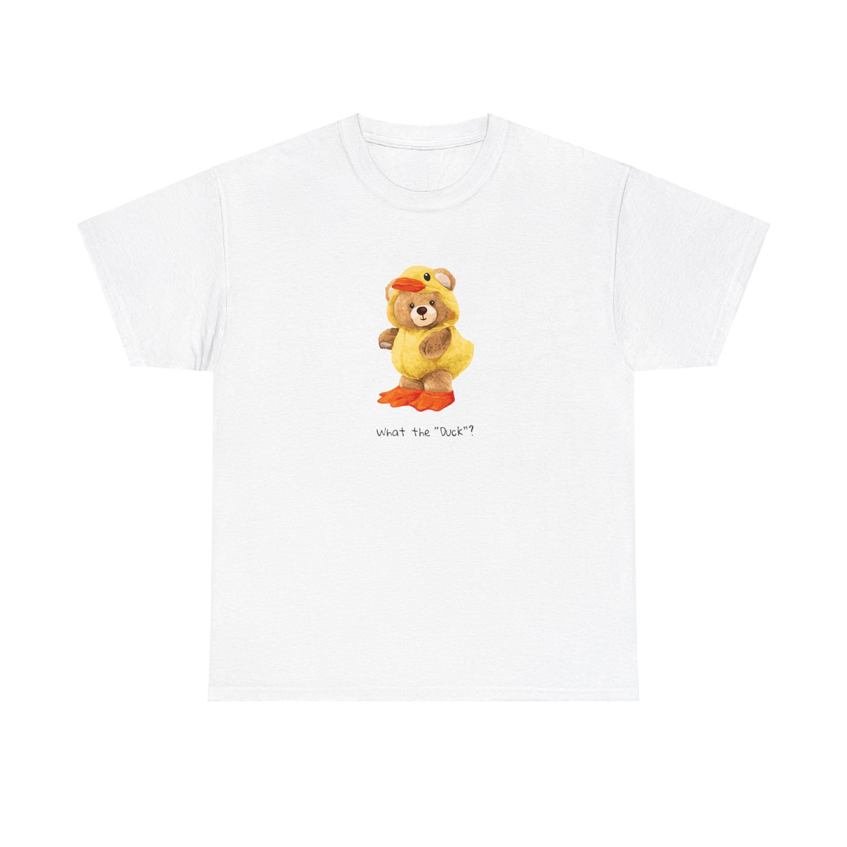 What The Duck Teddy Bear Graphic Tee Shirt