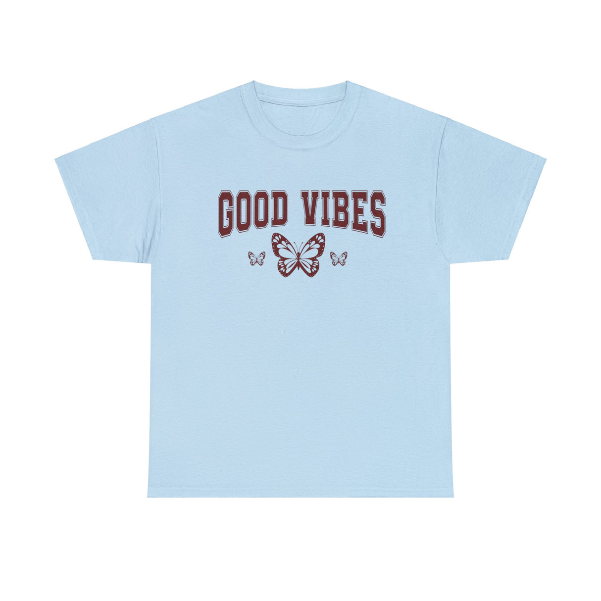 Good Vibes Butterfly Graphic T Shirt