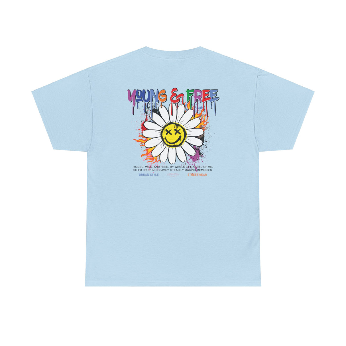 Young & Free Graphic Tee Shirt