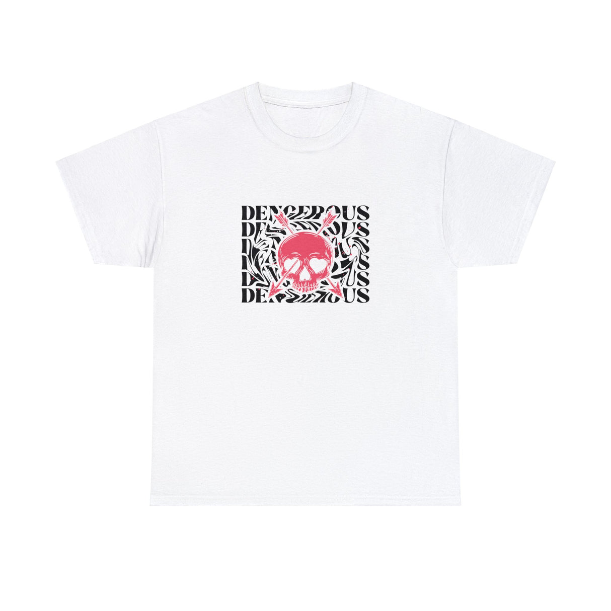 Dangerous Skull Graphic Tee Shirt