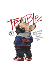 Trouble Bark Graphic T Shirt