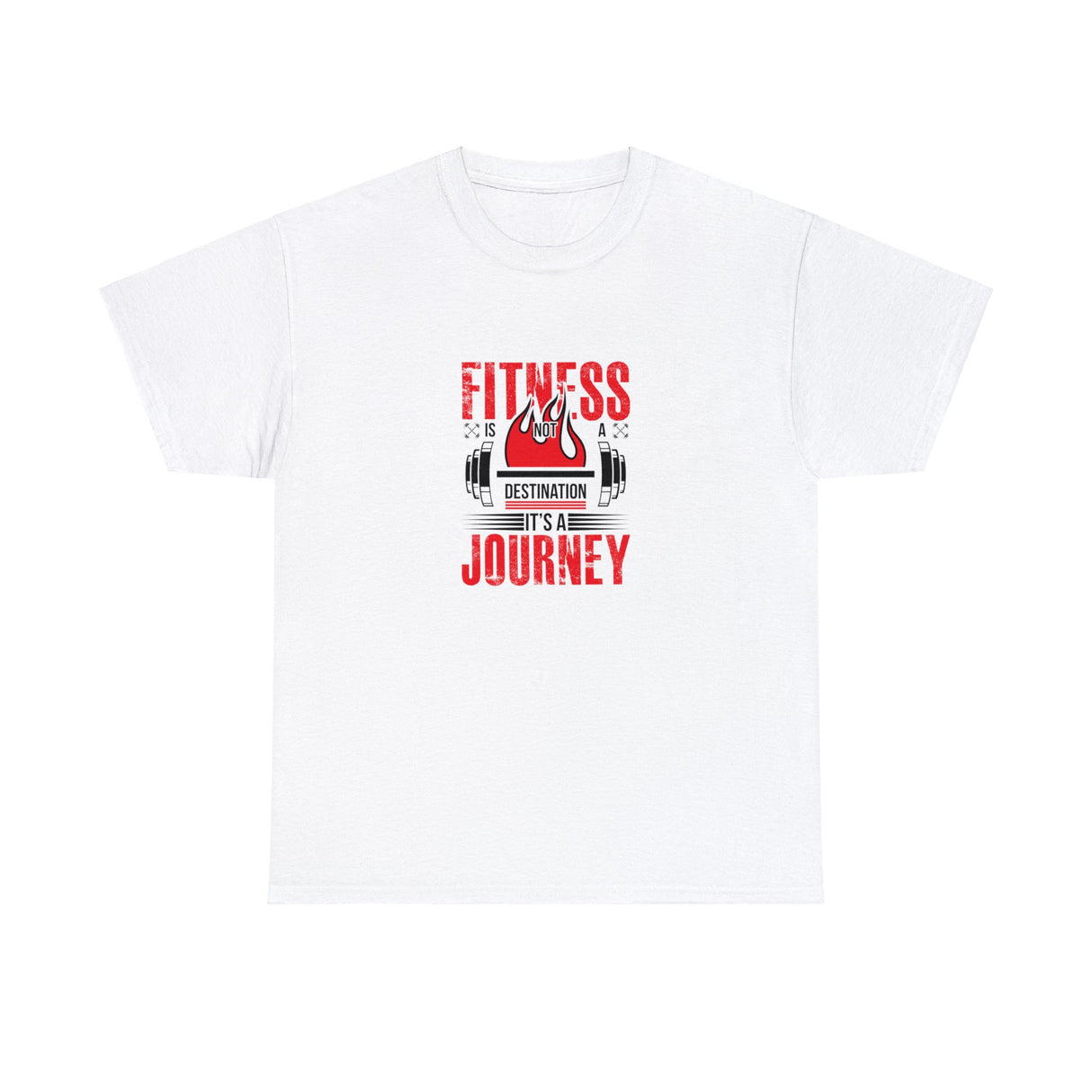 Fitness Is Not A Destination It's A Journey Graphic Tee Shirt