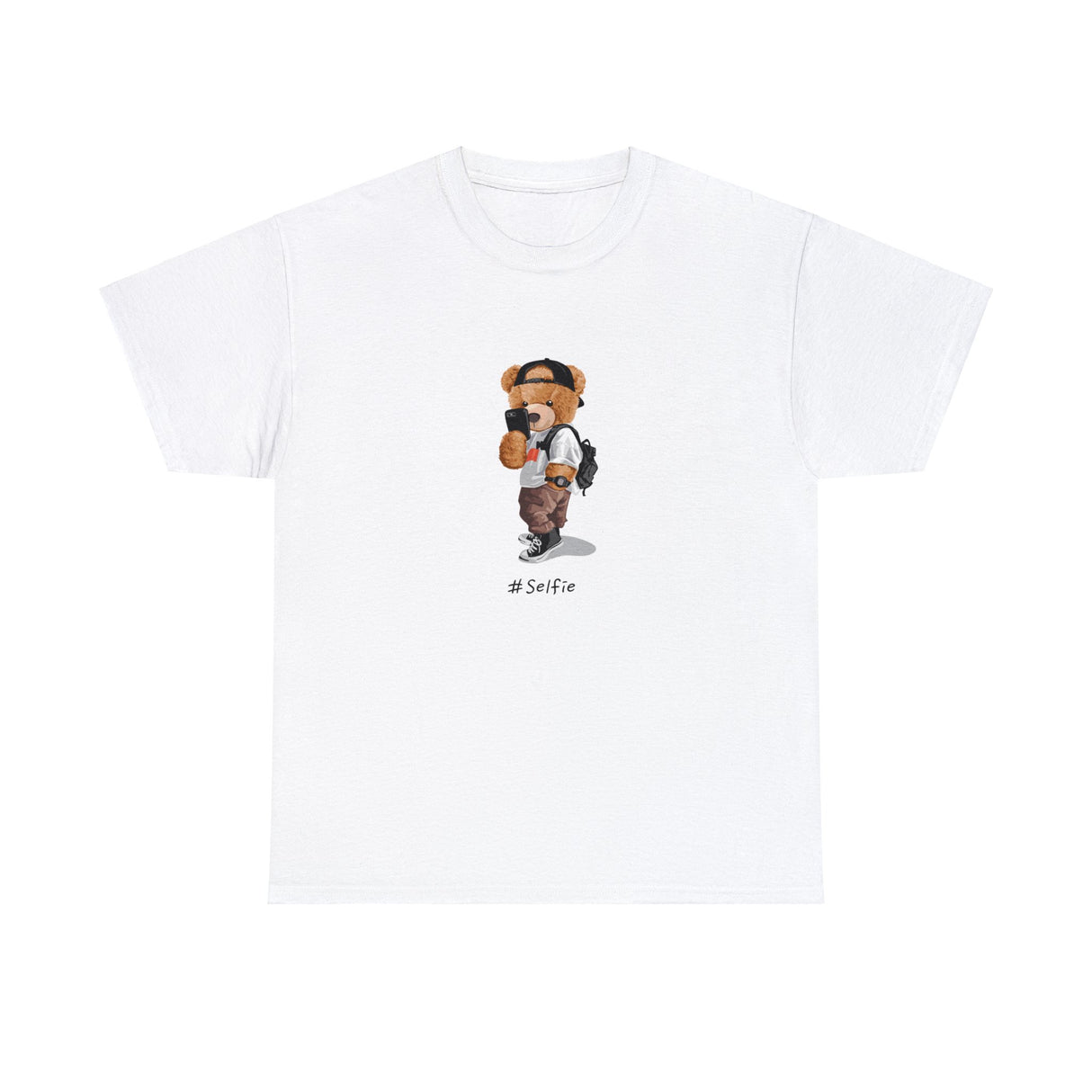 Teddy Bear Selfie Graphic T Shirt