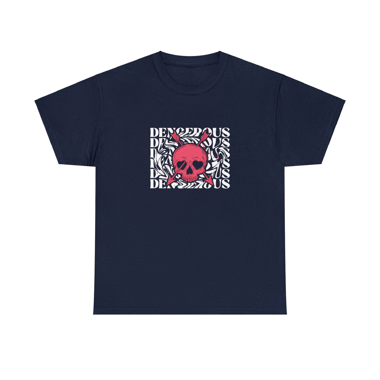 Dangerous Skull Graphic Tee Shirt