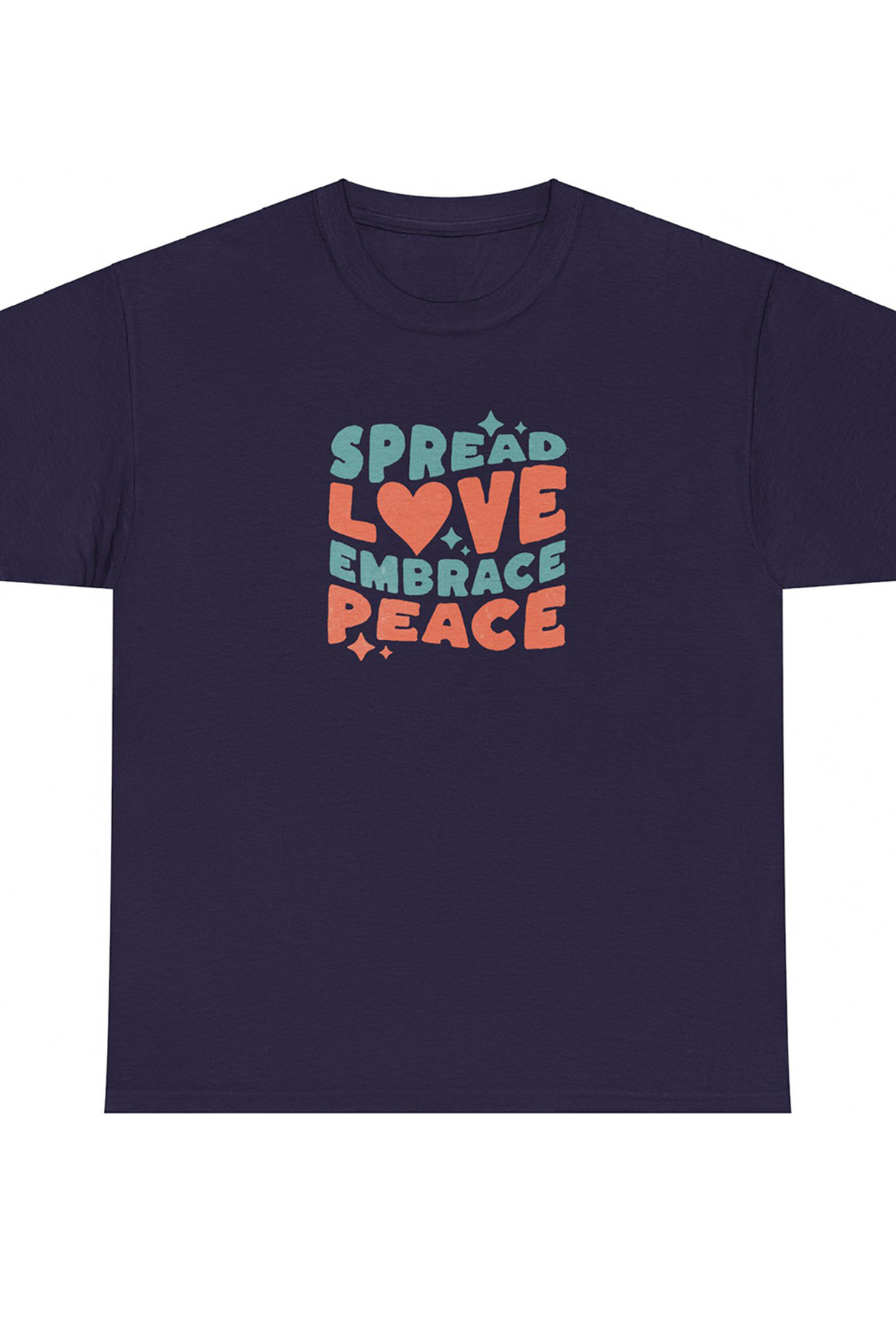 Spread Love Embrace Peace Graphic Tee Shirt