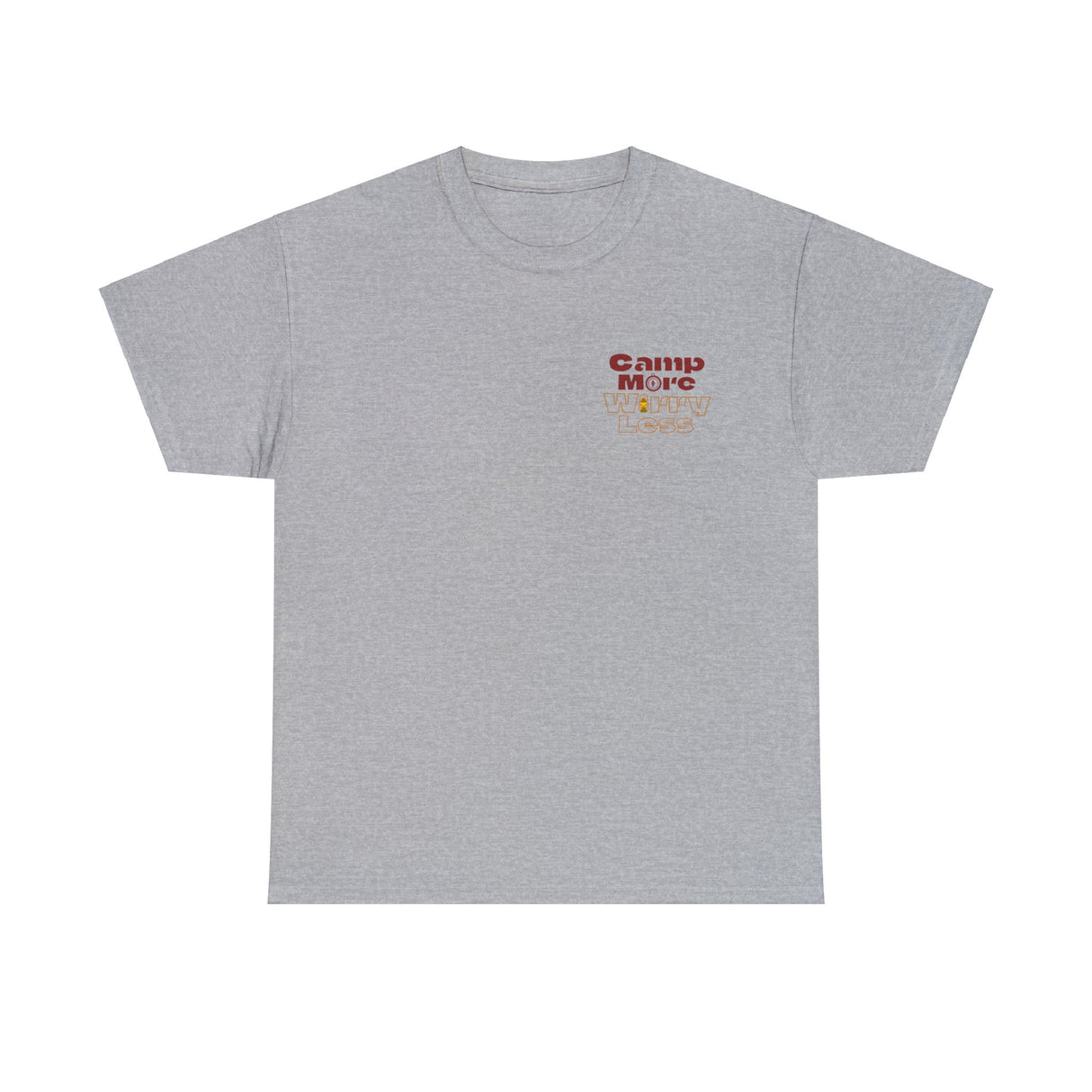 Camp More Worry Less Graphic Tee Shirt