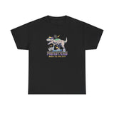 Dinosaur On Scooter Graphic Tee Shirt