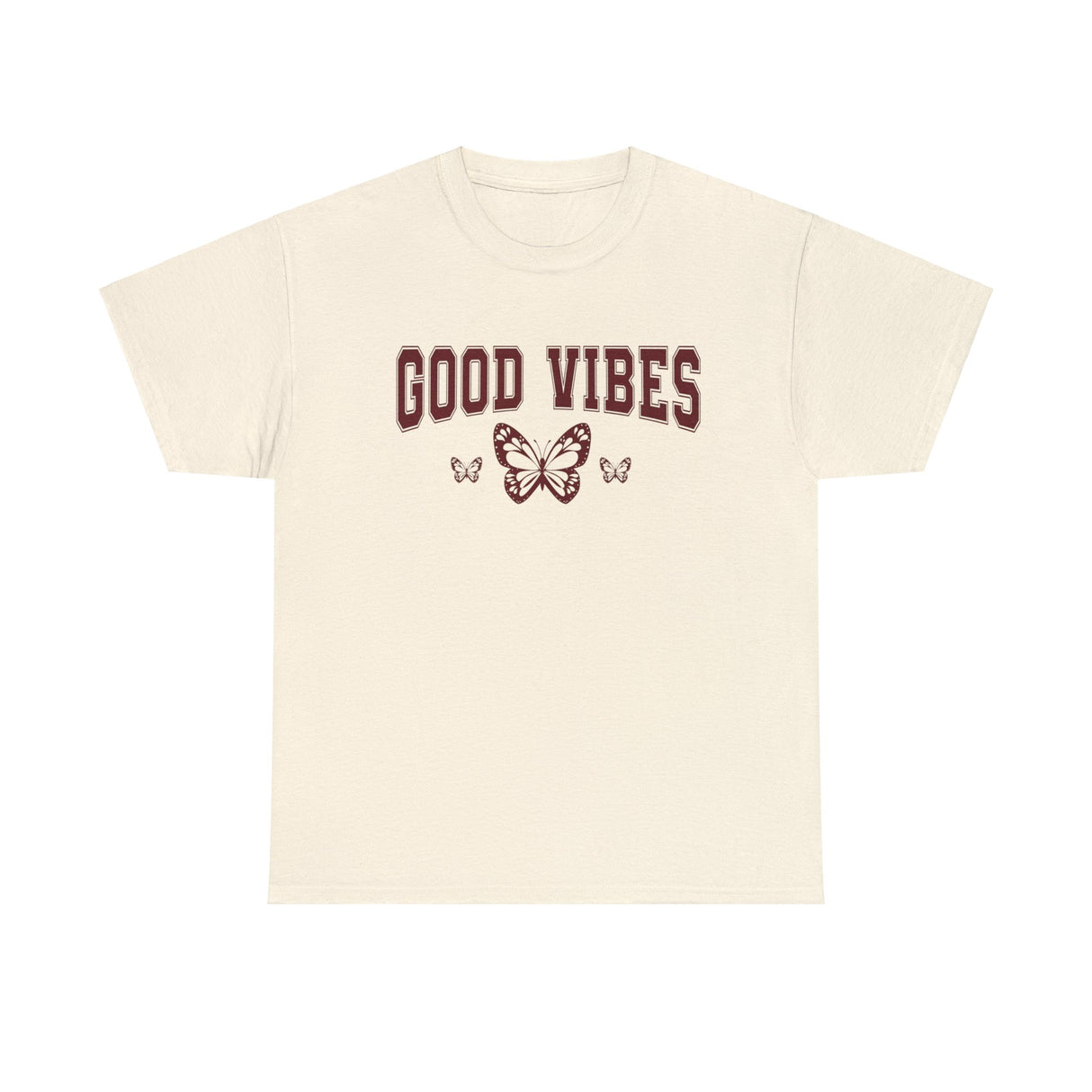 Good Vibes Butterfly Graphic T Shirt