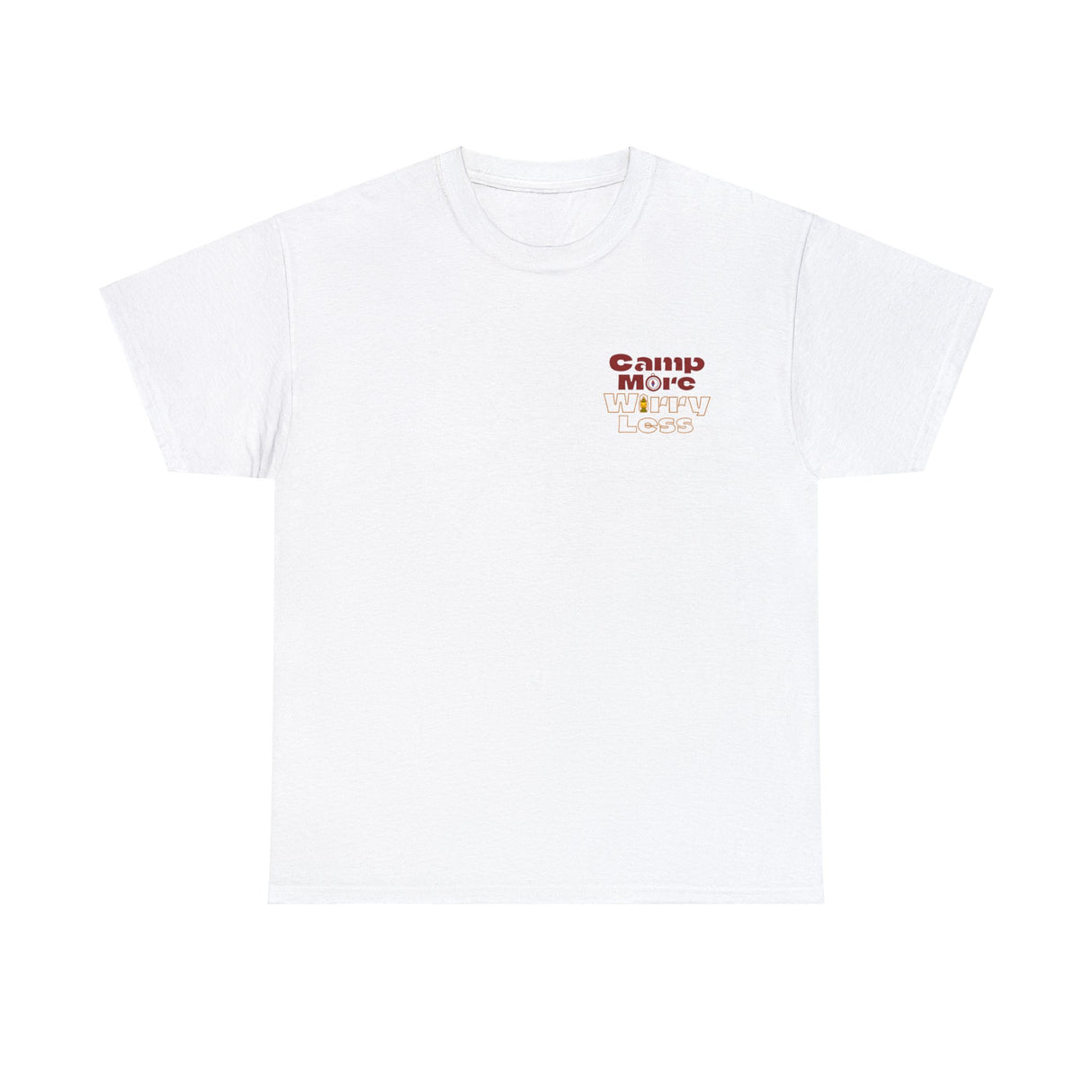 Camp More Worry Less Graphic Tee Shirt