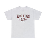 Good Vibes Butterfly Graphic T Shirt