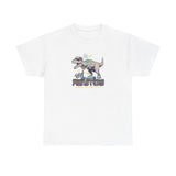 Dinosaur On Scooter Graphic Tee Shirt