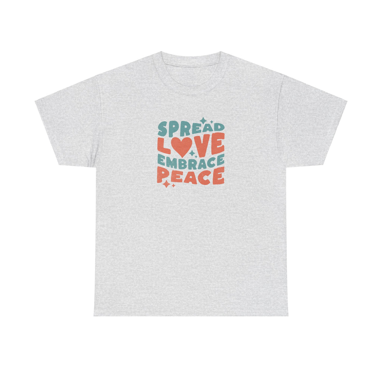 Spread Love Embrace Peace Graphic Tee Shirt