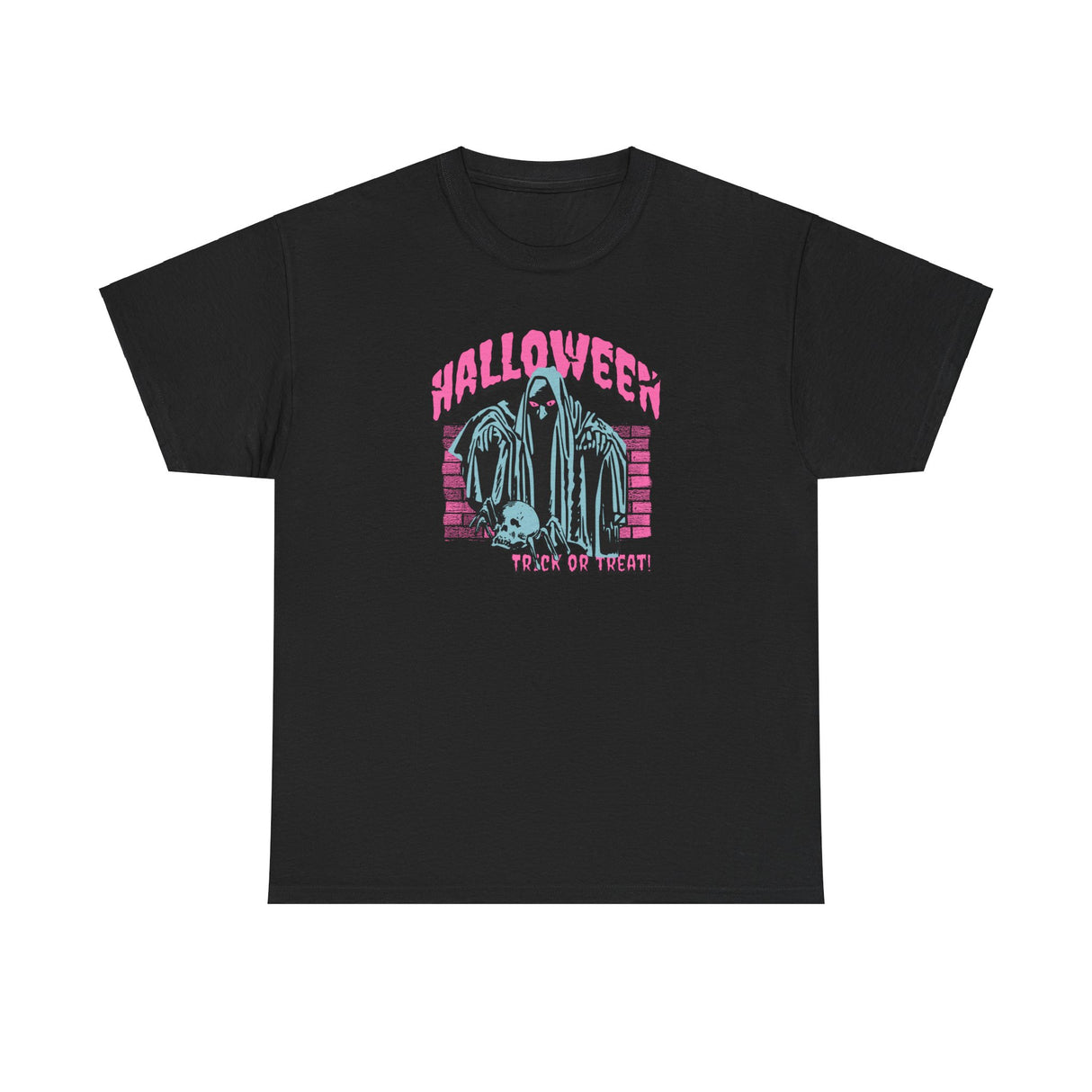 Halloween Trick Or Treat Graphic Tee Shirt