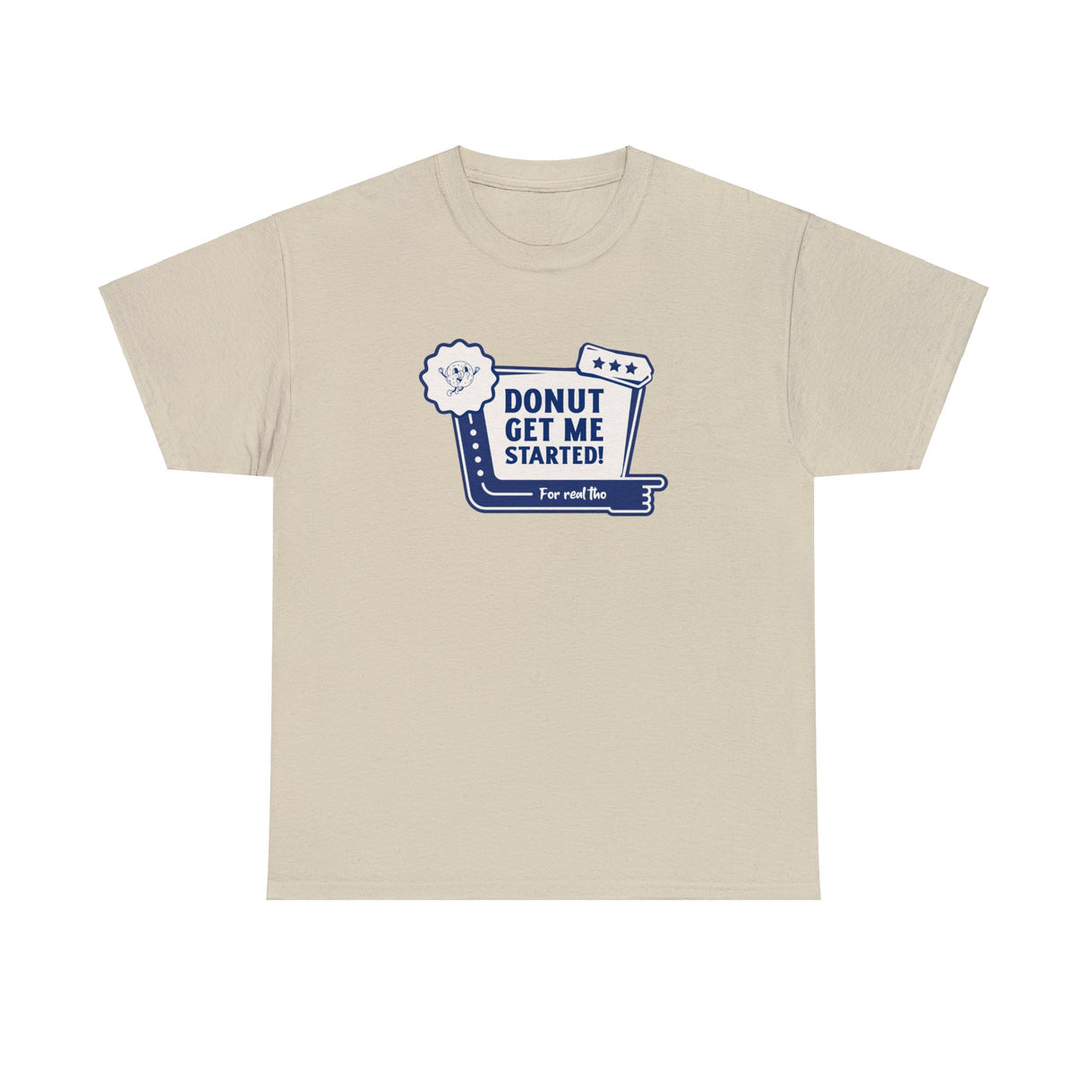 Donut Get Me Started Graphic T Shirt