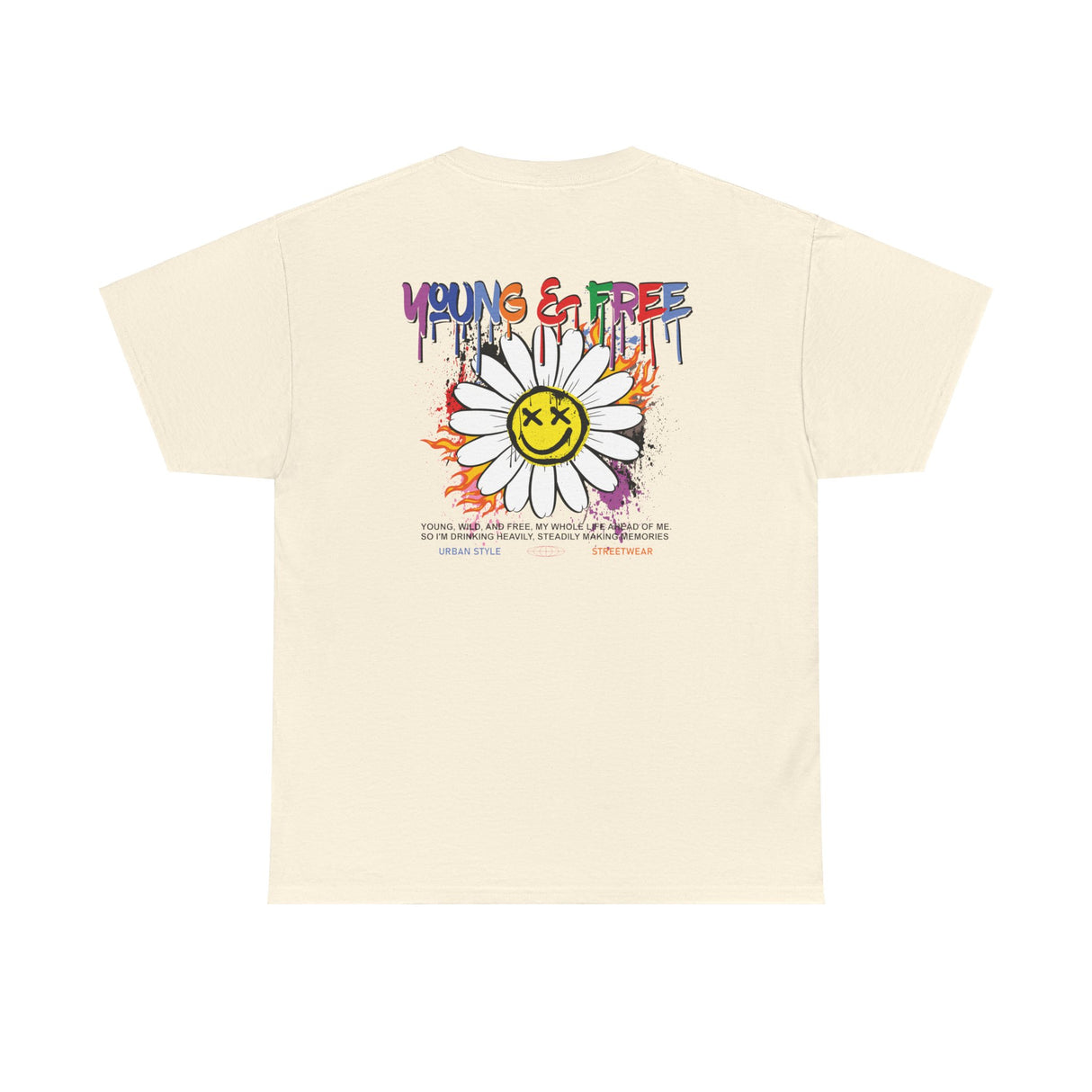 Young & Free Graphic Tee Shirt