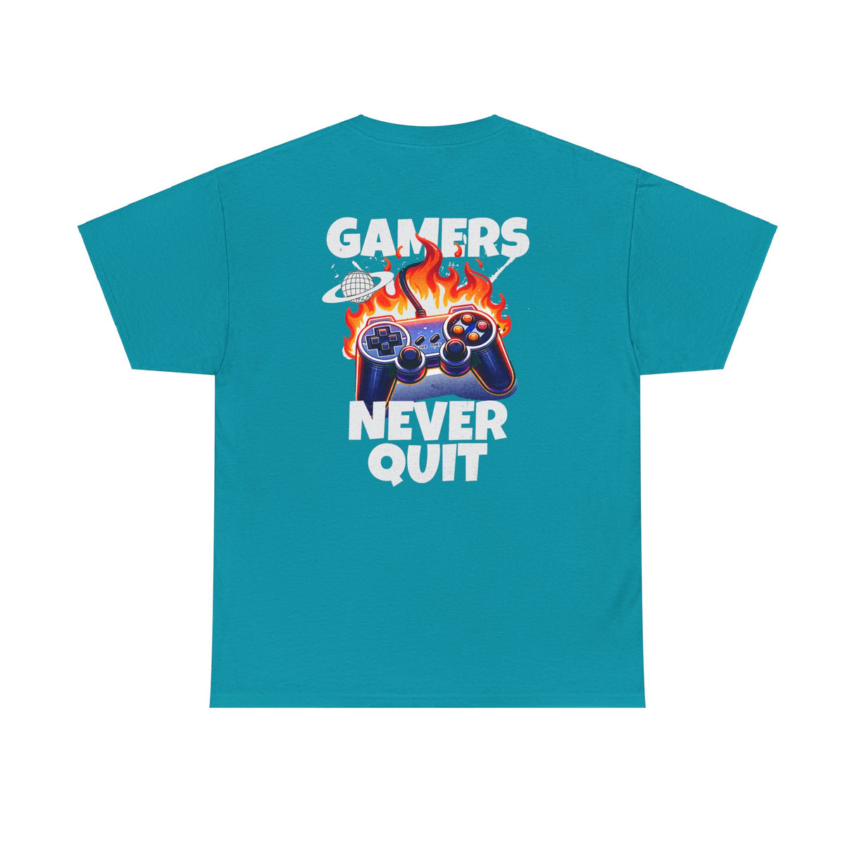 Gamers Never Quit Graphic Tee Shirt