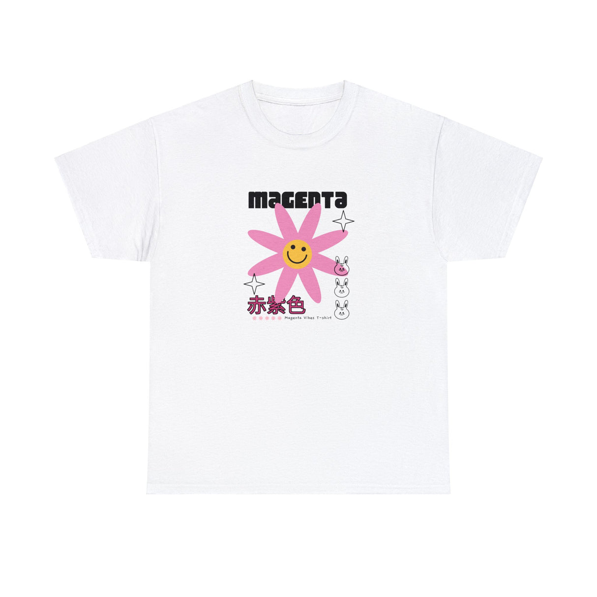 Magenta Vibes Graphic Tee Shirt