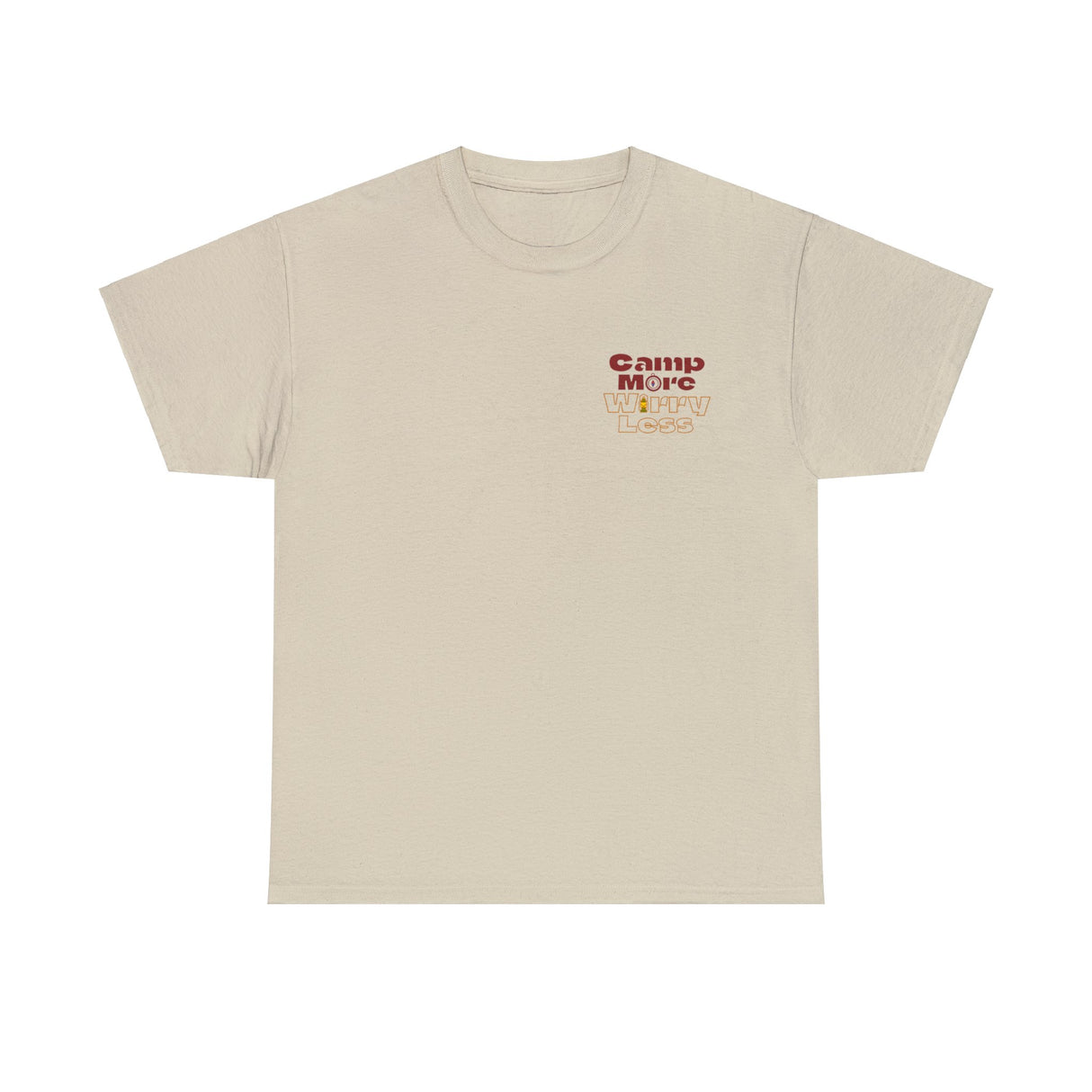 Camp More Worry Less Graphic Tee Shirt