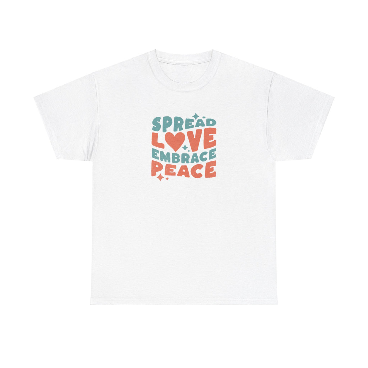 Spread Love Embrace Peace Graphic Tee Shirt