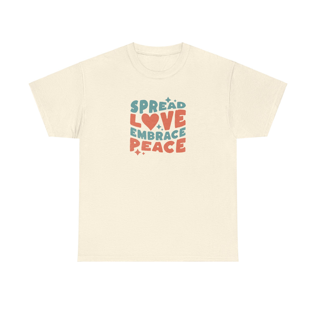 Spread Love Embrace Peace Graphic Tee Shirt