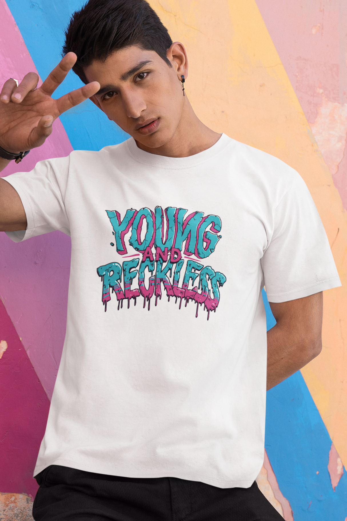 Young and Reckless Graphic Tee Shirt