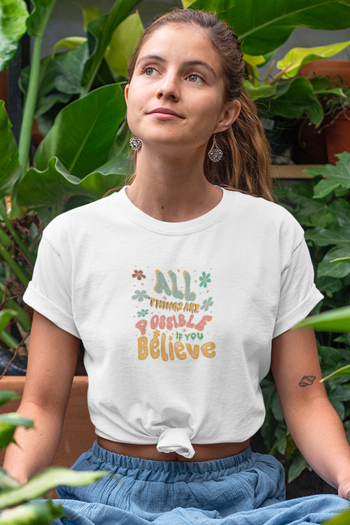 All Things Are Possible If You Believe Graphic Tee Shirt