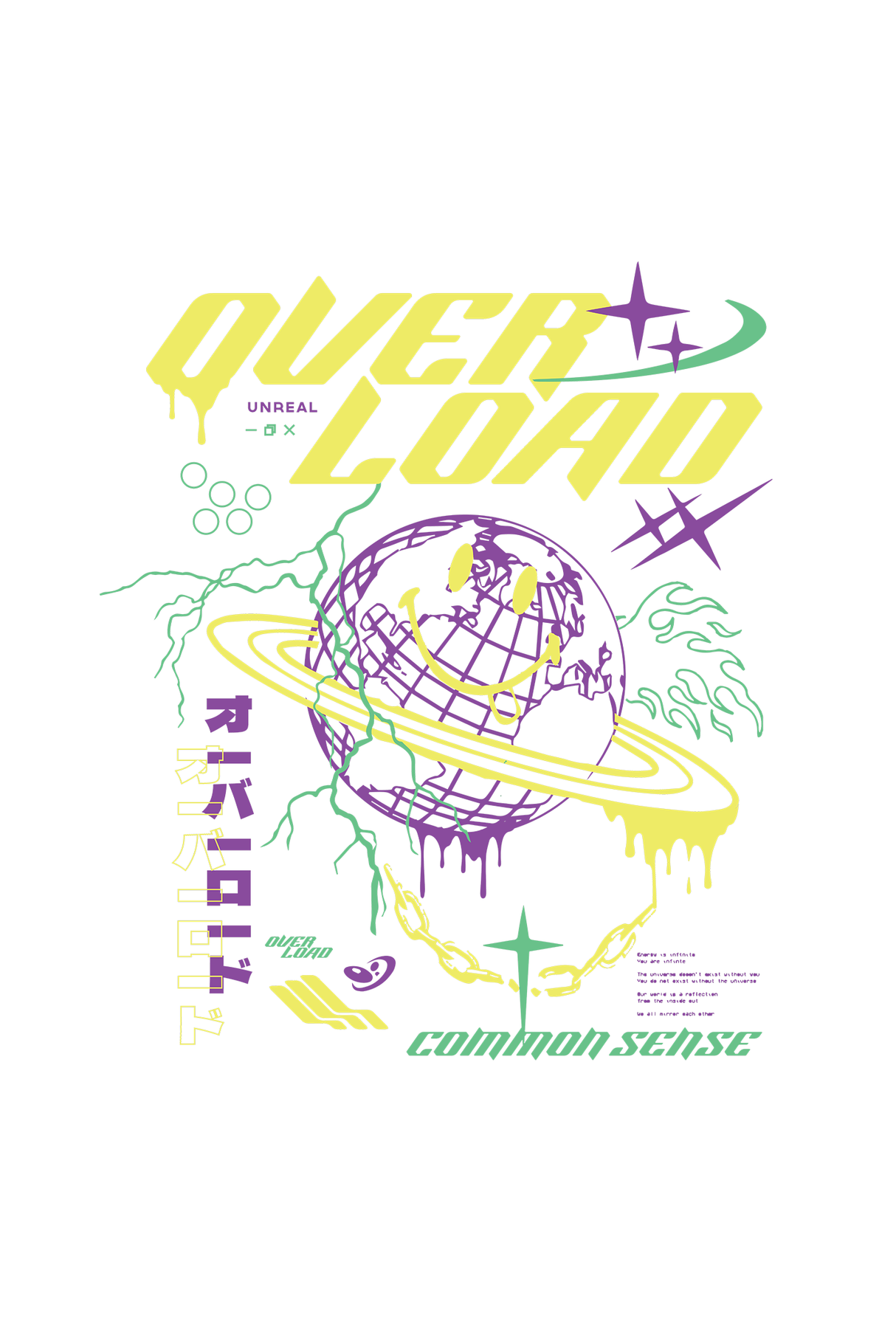 Over Load Graphic T Shirt