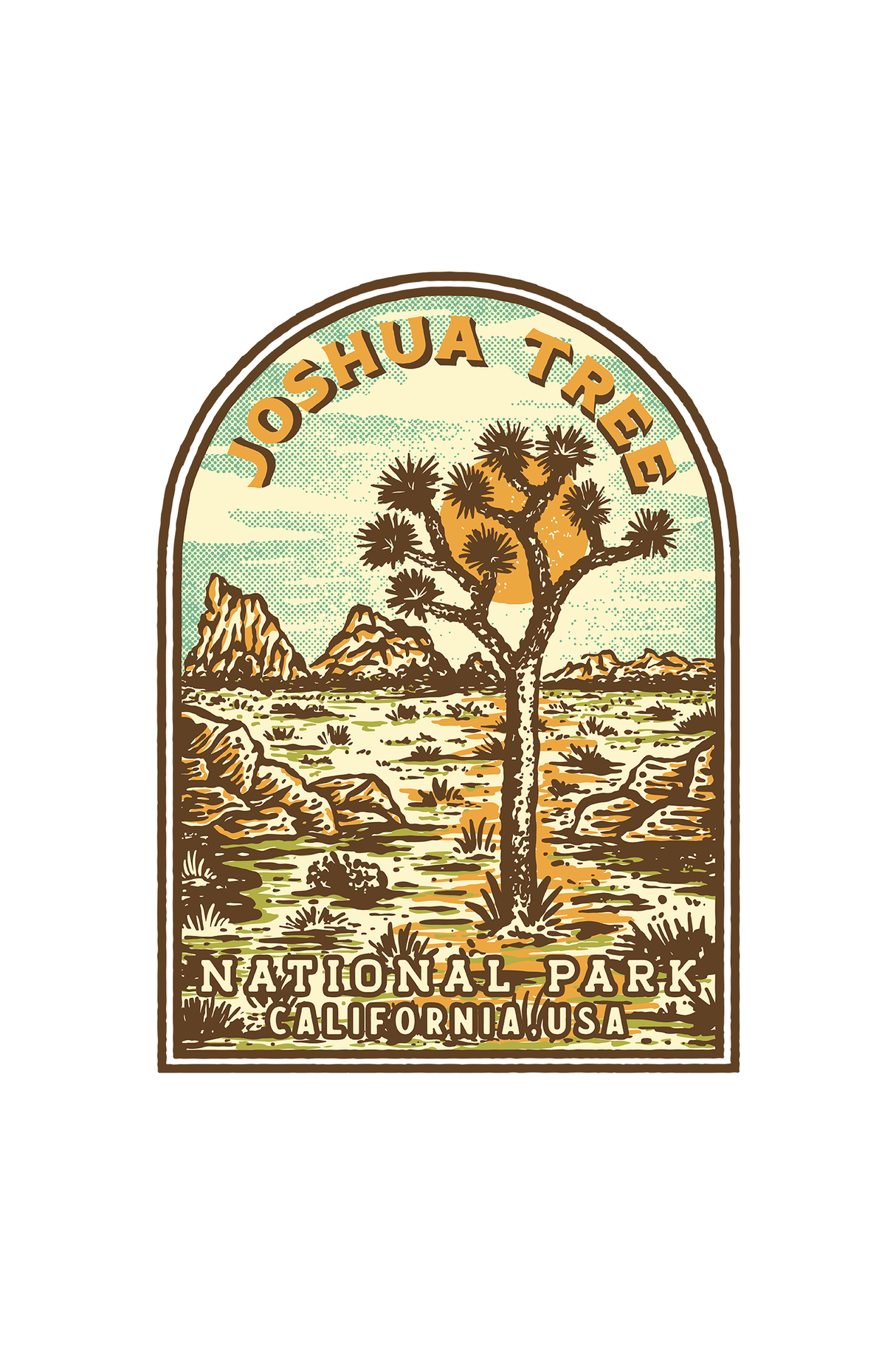 Joshua Tree Nation Park CA Graphic T Shirt