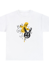 Bad Or Cool Bunny Graphic Tee Shirt