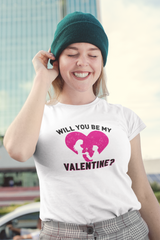 Will You Be My Valentine Graphic Tee Shirt