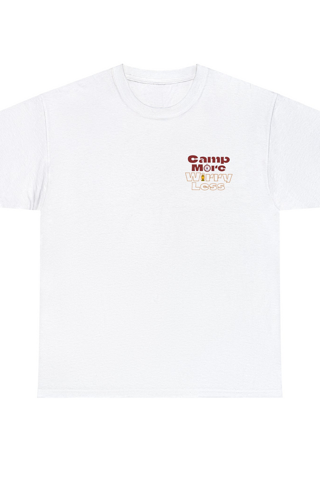 Camp More Worry Less Graphic Tee Shirt