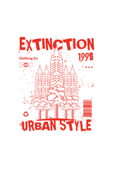 Extinction Urban Style Graphic T Shirt